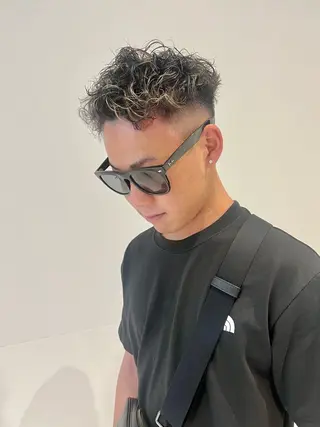カラー パーマ メンズ 宮永 智香のヘアスタイル