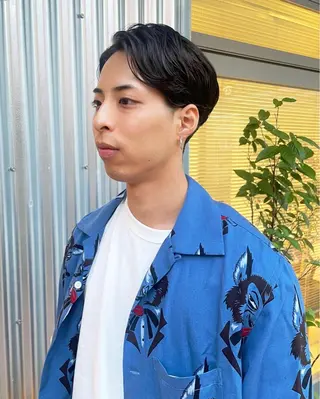 ショート パーマ メンズ しの　ゆきの THE REMMYのヘアスタイル