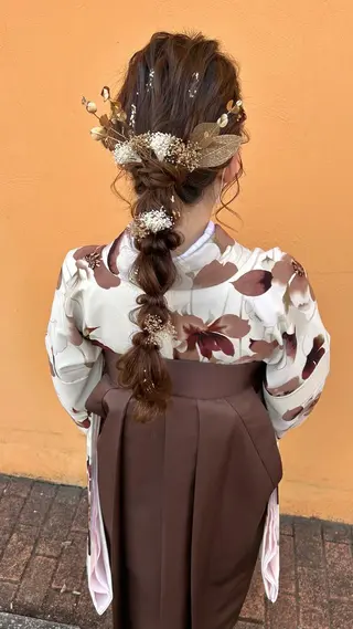 ロング ヘアアレンジ タニモト ユイのヘアスタイル