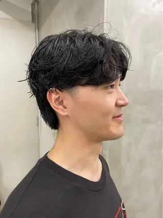 パーマ メンズ メンズカット パーマ[佐橋]のヘアスタイル