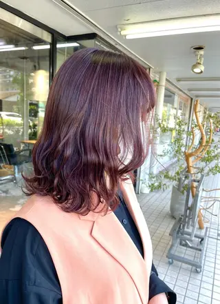 セミロング カラー Lowha_ageo 💐Fuzukiのヘアスタイル