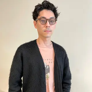 パーマ メンズ ショート・ボブ ・ウルフ✂︎IMAIのヘアスタイル