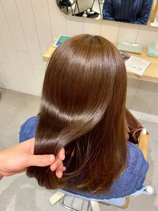 セミロング カラー メンズパーマ・ カット モリヤ🌺のヘアスタイル