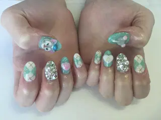 ネイル 💎🐰 saki. m 🐰💎のネイルデザイン