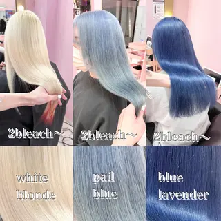 セミロング ❄️💛エクステ ブリーチ❄️yukiのヘアスタイル