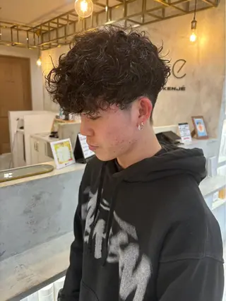 パーマ メンズ メンズカット￤パーマ 🌟yuzuka🌟のヘアスタイル