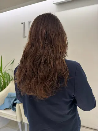 ロング パーマ デジタルパーマ 🌀ボブ　萩原　龍のヘアスタイル