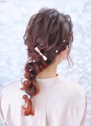 ヘアアレンジ ヘアセットサロン ココのヘアスタイル