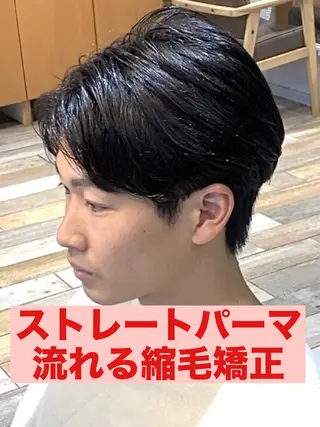 ショート パーマ メンズ メンズパーマ&メンズ 縮毛矯正/平野/渋谷のヘアスタイル