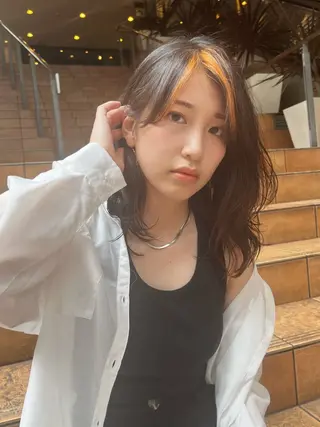 ミディアム GIEN 末吉 海斗のヘアスタイル