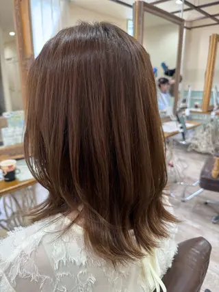 ミディアム カラー ヘアアレンジ 新越谷noble店長 松本拓也▶◀*.のヘアスタイル