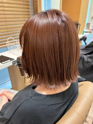 ミディアム カラー ヘアアレンジ 赤み消しカラー/ レイヤー/柳澤優名のヘアスタイル