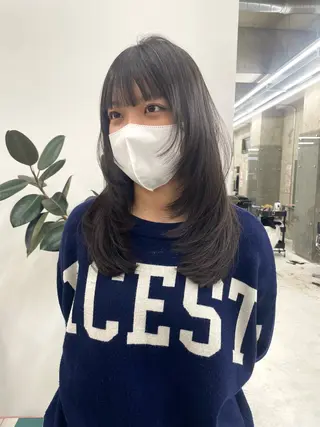 ロング RIN🎀レイヤー/ ボブ/オリーブカラーのヘアスタイル
