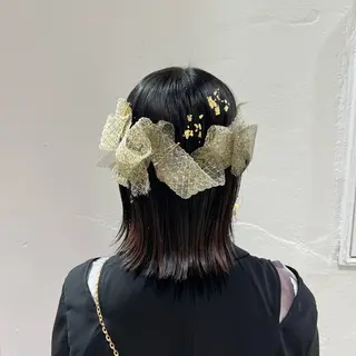 ミディアム ヘアアレンジ 🌷川崎/ボブ/ アレンジ/コトネ🌷のヘアスタイル