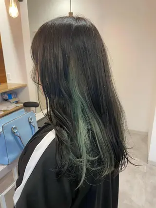 ロング カラー やまこし 美裕樹のヘアスタイル