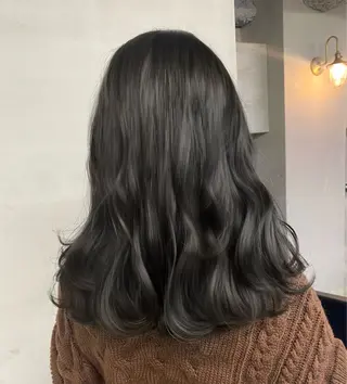 ロング カラー 新宿/韓国ヘア/ 髪質改善ストレートのヘアスタイル