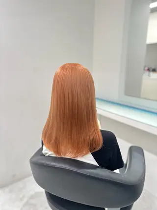 セミロング カラー ❄最強かわいいカラー ❄️MINA❄️のヘアスタイル