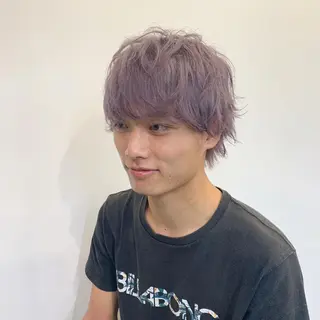 カラー ヘアアレンジ メンズ 🎀暖色カラー🎀 ♡yurika♡のヘアスタイル