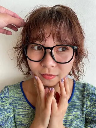 ショート カラー パーマ レイヤー／似合わせ TAKUYAのヘアスタイル