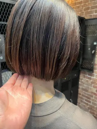 セミロング カラー パーマ ヘアアレンジ メンズ キッズ ネイル マツエク・マツパ アイブロウ 久木原 ゆりのヘアスタイル