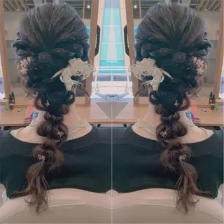 ロング ヘアアレンジ 韓国hair🦋 Nanaのヘアスタイル