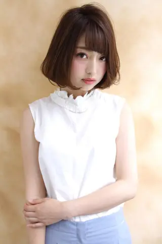 ショート カラー パーマ L i L 塚口のヘアスタイル
