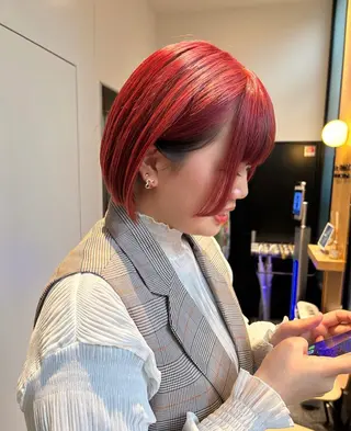 ミディアム カラー パーマ ヘアアレンジ stylist 🌸 kana.のヘアスタイル