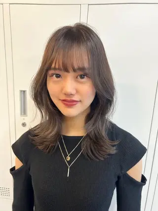 ロング モテヘア 韓国ヘアhikariのヘアスタイル