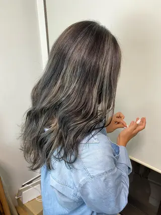 ミディアム カラー ブリーチカラー🫧 森　凪沙のヘアスタイル