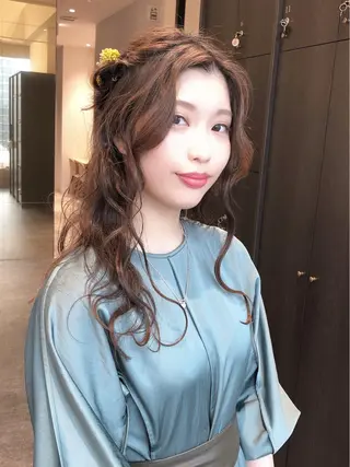 ロング ヘアアレンジ stylist 🌸 kana.のヘアスタイル