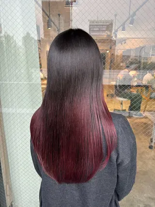 ミディアム カラー 💫miyu💫デザ インカラー/アレンジのヘアスタイル