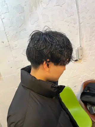 メンズ ボブ×艶カラー 特化・リクト💥のヘアスタイル