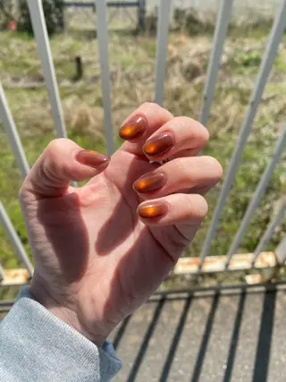 ショート カラー ネイル Nailsalon Calmeのネイルデザイン