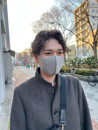 ショート パーマ メンズ 全国1位🥇世界5位 小野田　礼花のヘアスタイル