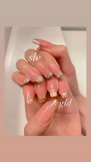 ネイル 23時まで❤︎韓国、 ワンホンネイルのネイルデザイン