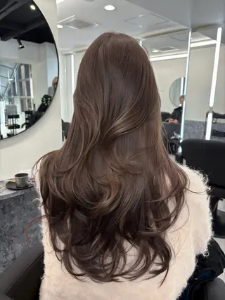 ロング カラー 堀江/透明感 ベージュ/白川幸太のヘアスタイル