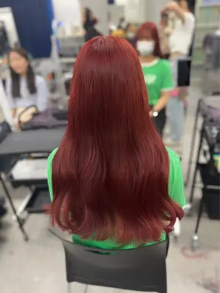 ロング カラー パーマ ヘアアレンジ メンズ キッズ ネイル マツエク・マツパ アイブロウ ♥️韓国ヘア レイヤー♥️ゆりのヘアスタイル