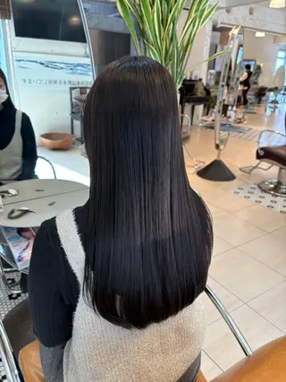 ロング カラー 菊池 菜月のヘアスタイル