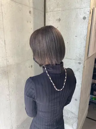 ショート カラー 髪質改善.縮毛矯正 ×韓国ヘアyukiのヘアスタイル