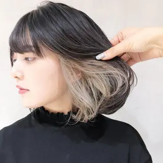 ミディアム カラー パーマ ヘアアレンジ ITbyALBUM 中野店のヘアスタイル