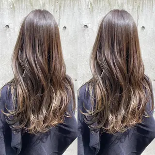 ロング レイヤーカット /透明感カラー西田のヘアスタイル