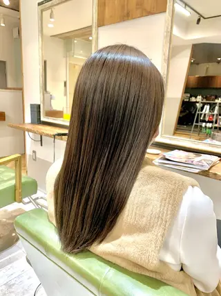 ロング カラー rinrin 天文館のヘアスタイル