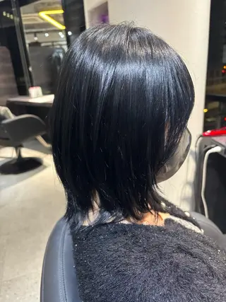 ミディアム 佐々木 輝人のヘアスタイル