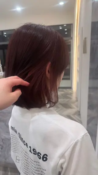 カラー 安藤 千聖のヘアスタイル