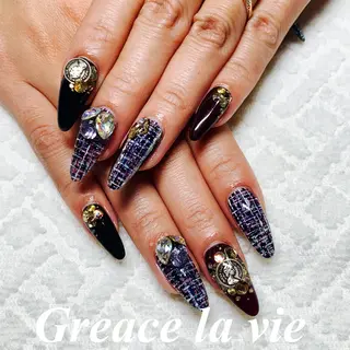 ロング カラー キッズ ネイル Greace  la vieのネイルデザイン
