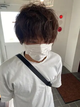 ショート カラー パーマ ヘアアレンジ メンズ キッズ ネイル マツエク・マツパ 久木原 ゆりのヘアスタイル