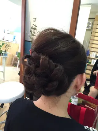 ショート ミディアム セミロング ロング カラー パーマ ヘアアレンジ 早朝✨ヘアセット 着付け/清水玲歌のヘアスタイル