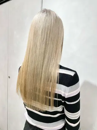ロング カラー 🔷ダブルカラーハイ トーン🔷櫻井走のヘアスタイル