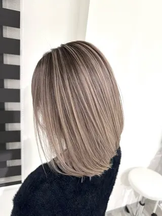 ミディアム カラー 加藤 佑二のヘアスタイル