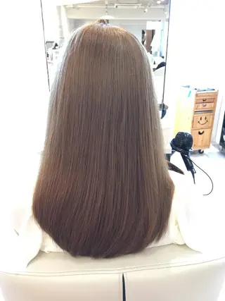 セミロング カラー 金子 富士のヘアスタイル